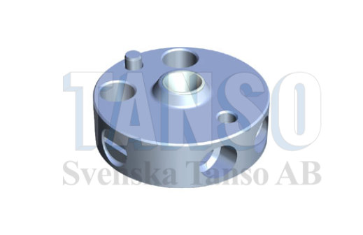 Diamond wire guide - lower - complete