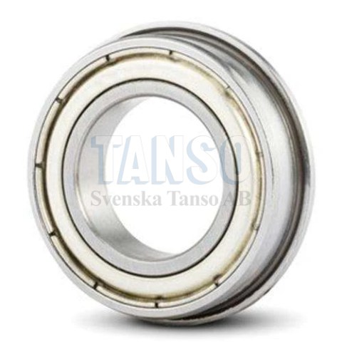Ball bearing with flange